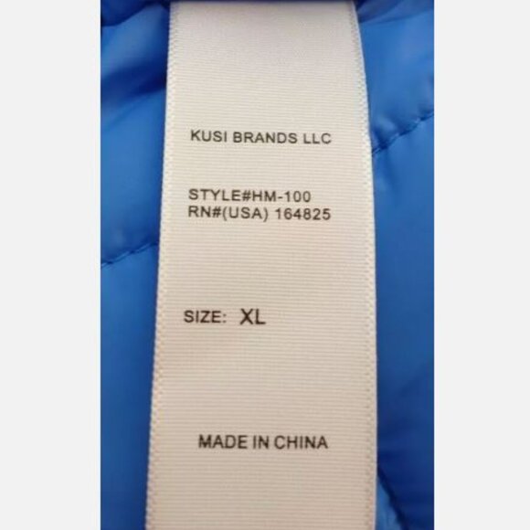 Hudson Water Repellent Insulated Coach Jacket Style HM100 Men's Size XL Blue New - Picture 13 of 13